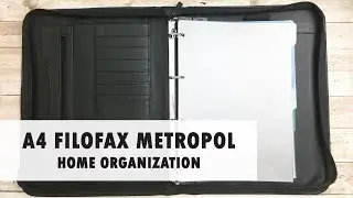 Filofax Metropol A4 Zip Portfolio with Rings