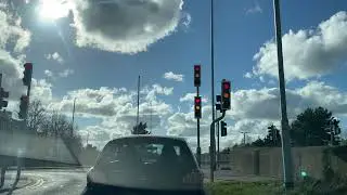 DRIVE 🚗 🚘 🚙  AT LEEDS VERY NICE SUNNY DAY 🌞 4K UK 🇬🇧