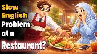 Problem at a Restaurant in English 🍽️ | Real English Conversation (Slow & Easy