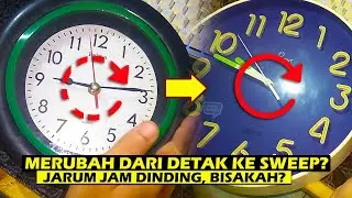 Merubah Putaran Jam Dinding Berdetak Menjadi Sweep (Putaran Halus) Tanpa Ganti Mesin: Bisakah?