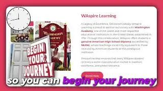 🌟 WAspire Learning Online K-12 School - Your Pathway to a World‑Class American Education Starts Here