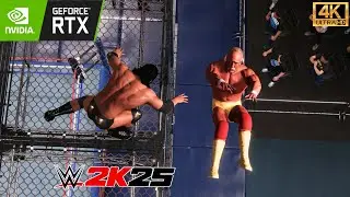 WWE 2K25 : Razor Ramon vs Hulk Hogan in Hell in a Cell?! This Match Was INSANE  -  (4K60fs)
