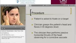 Head Thrust Test (Head Impulse Test) Vestibular Assessment