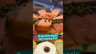 Broad Nosh Bagels Deli Catering NYC #catering #shorts