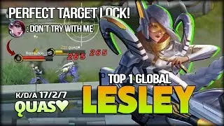 Ultimate Snipe 100% Perfect Target! ǫᴜᴀs&hearts; Top 1 Global Lesley - Mobile Legends