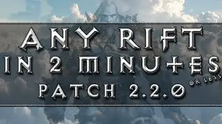 Diablo 3 - Barbarian Gameplay - Any Rift In 2 Minutes or Less (RoS Patch 2.2.0)