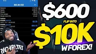 $600 INTO $10K 🤑SMALL ACCOUNT FOREX TRADING (CHALLENGE) Part 1