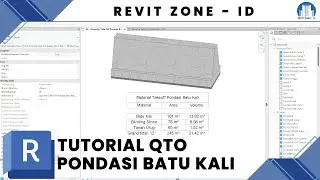 TUTORIAL MEMBUAT QUANTITY TAKEOFF PONDASI BATU KALI | STUDI CASE RUMAH 2 LANTAI