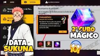 URGENTE!! CODIGUIN JUJUTSU KAISEN? PRÊMIOS 2026, 2° CUBO MÁGICO, EMOTE E MAIS - NOVIDADES FREE FIRE