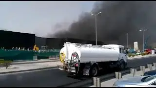 Avenues Phase 4 Construction Site Catches Fire