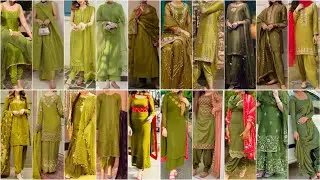 Mehndi Colour Special Punjabi Suit Design Ideas for Party Wear Look 2024