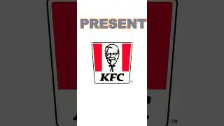 Эволюция логотипов KFC и McDonalds #kfc #mcdonalds #food #logoshogo