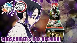 OPENING MY SUBSCRIBER'S DEMON SLAYER VOL 2 BOX | BUILD DIVIDE x DEMON SLAYER TRADING CARD GAME