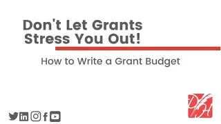 How to Write a Grant Budget
