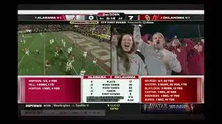 Brent Venables and the #Sooners defense puts together some nasty work to throw Alabama off.