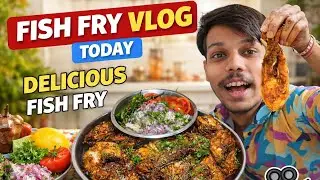 Today Fish Fry Vlog 🐟🔥 | Crispy Fish Fry Street Style