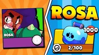 PLAY NEW BRAWLER ROSA NOW! & 1000 BRAWL BOXES IN BRAWL STARS! ROSA IS HERE IN GAME!