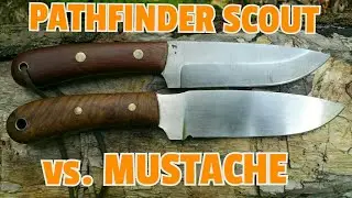 ✔ PATHFINDER SCOUT vs. MUSTACHE  (Dave Canterbury vs. Schnorres58) ☆ Knife Comparison ☆ Vergleich
