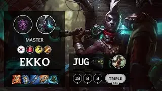 Ekko Jungle vs Nidalee - KR Master Patch 10.6