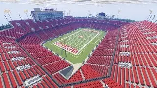 Minecraft Stanford Stadium (University of Stanford Cardinal) Timelapse +DOWNLOAD | TheCraftCrusader
