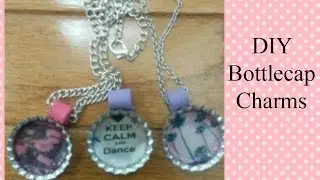DIY Bottle Cap Charms- With Liquid Glue