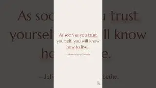 This quote from Johann Wolfgang von Goethe's 