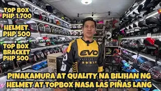 PINAKAMURANG BILIHAN NG HELMET, TOP BOX, MAGING BRACKETSA HALAGANG 500 MAY HELMET KANA 1700 TOPBOX.