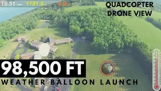 Quadcopter GoPro Weather Balloon Launch | Drone | OLHZN-3