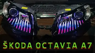 Skoda Oktavia A7 - ДИНАМИЧЕСКАЯ ПОДСВЕТКА РЕСНИЧЕК