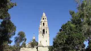 10 O'Clock Bells (Chimes) Ringing on the California Tower in Balboa Park, San Diego
