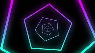Geometric Tunnel Overlay 4K ( for editing )