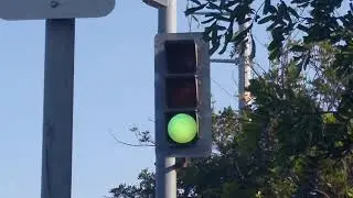 Incandescent 3M Traffic Light In San Diego (Morena Blvd & W Morena Blvd)