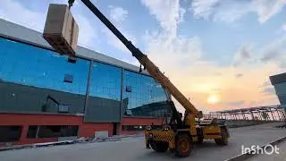 Chiller lifting shifting #crane #cranevideo #hvac #airconditioning #hvactraining #cranework