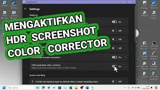 Cara Mengaktifkan HDR Screenshot Color Corrector di Snipping Tool Windows 11