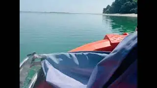 Boating at #Chuka Beach 🏝️ Pilibhit Tiger 🐅 Reserve Park 😊