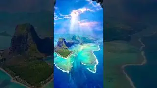 Underwater Waterfall🔥🔥😲 #mauritius #shorts