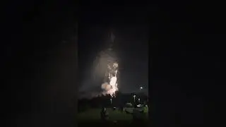End of the firework show at colonial heights Virginia