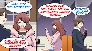 Ich verpasste den letzten Zug und saß verzweifelt in einem Restaurant. Als ein Mädchen neben mir...