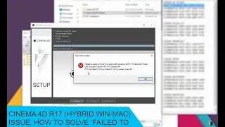 Cinema 4D Issue  Failed To Open Archive