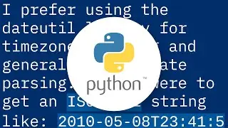 How do I translate an ISO 8601 datetime string into a Python datetime object?