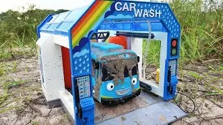 Car Wash | Tayo the Little Bus Stuck in the Mud