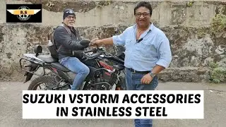 BEST ACCESSORIES FOR SUZUKI VSTORM IN STAINLESS STEEL MATERIAL.