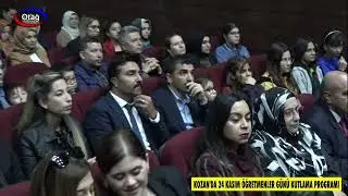 KOZAN'DA 24 KASIM ÖĞRETMENLER GÜNÜ KUTLAMA PROGRAMI