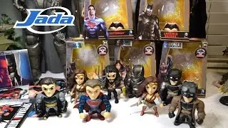 BATMAN v SUPERMAN METALS Die Cast Figures by Jada Toys Unboxing & Review! WONDER WOMAN AQUAMAN