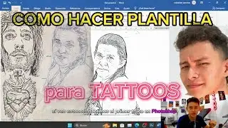 cómo hacer una plantilla para tatuajes FACIL Y RRAPIDO