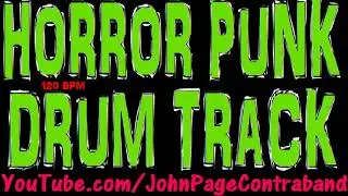 Horror Punk Drum Track 120 bpm Misfits Style