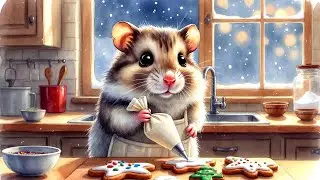 Cozy Hamster Life | Calm Piano Lofi Jazz Sleep Music | Bedtime Story Animation