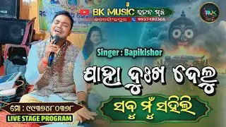 Jaha dukha delu sabu mu sahili jagannath bhajan/ coverd by bapikishor/mahabahu/ live stage program