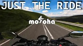 Relaxing POV Motorcycle ride through Welsh Wind farm A4107 & A4061
