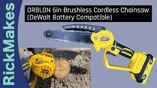 ORBLON 6in Brushless Cordless Chainsaw (DeWalt Battery Compatible)